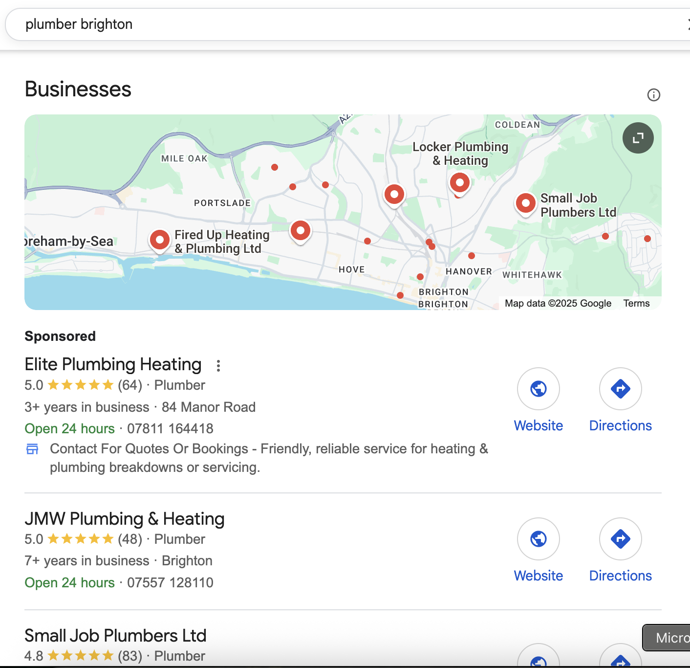 Plumber brighton seo results Plumber brighton seo results